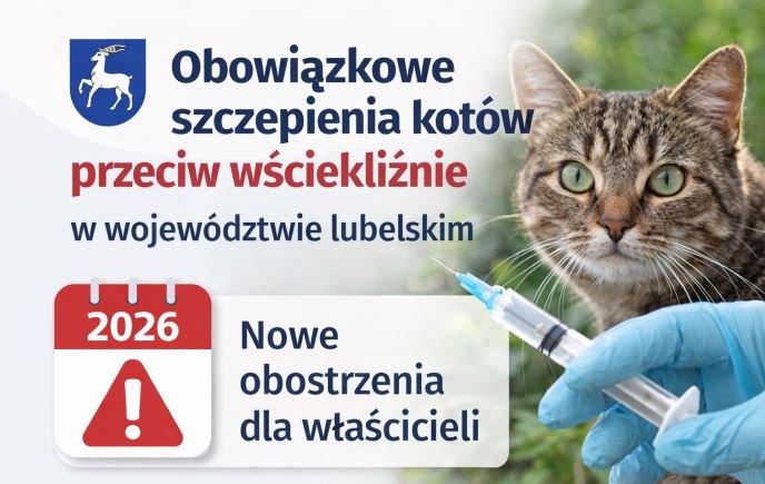 Obowiązkowe szczepienia kotów przeciw wściekliźnie