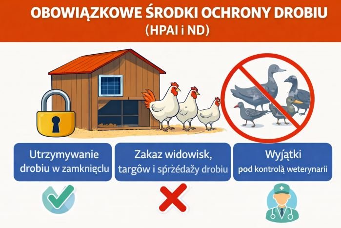 Rozporządzenie Wojewody Lubelskiego – obowiązkowe środki ochrony drobiu (HPAI i ND)