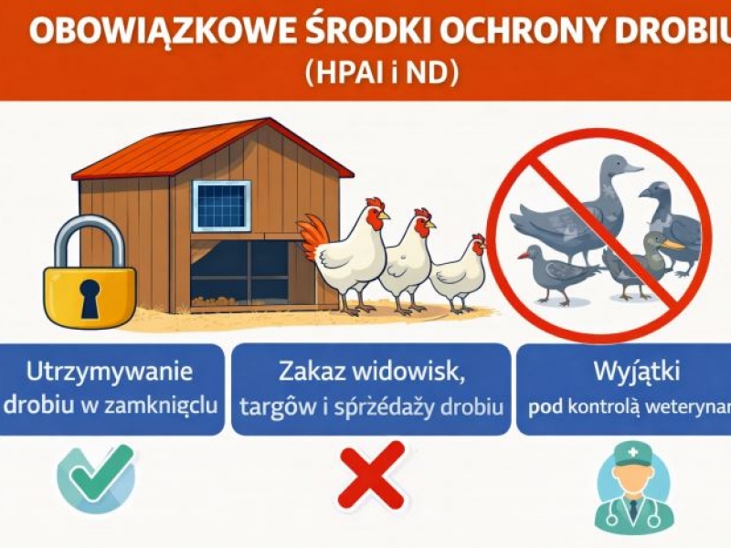 Rozporządzenie Wojewody Lubelskiego – obowiązkowe środki ochrony drobiu (HPAI i ND)