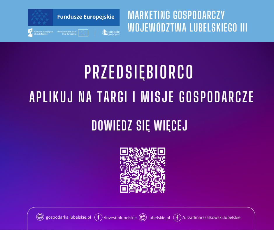Nabór wniosków przedsiębiorców z sektora MŚP z województwa lubelskiego