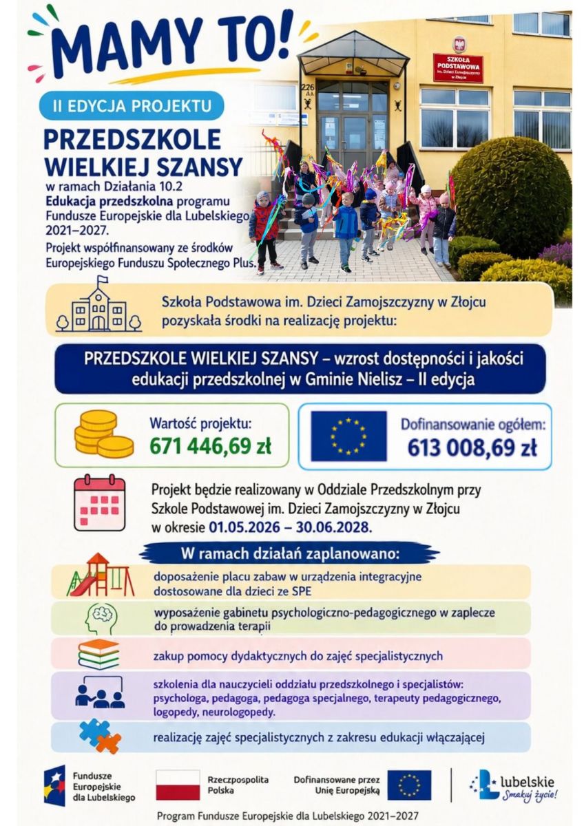 PRZEDSZKOLE WIELKIEJ SZANSY
