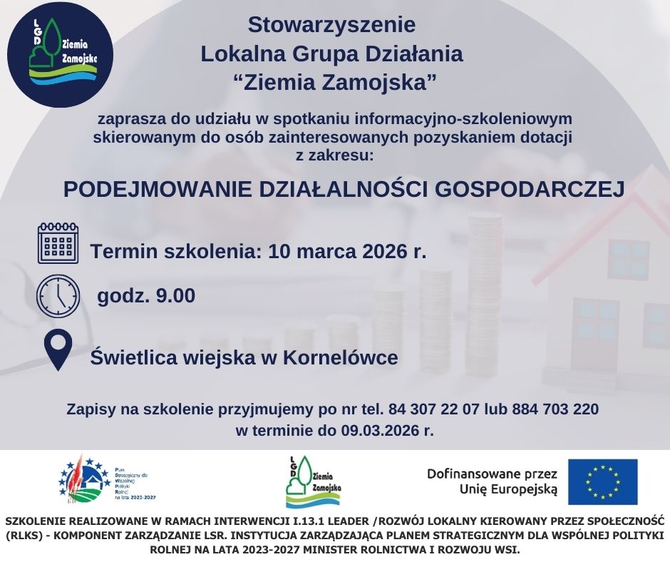 Szkolenie z działalności gospodarczej