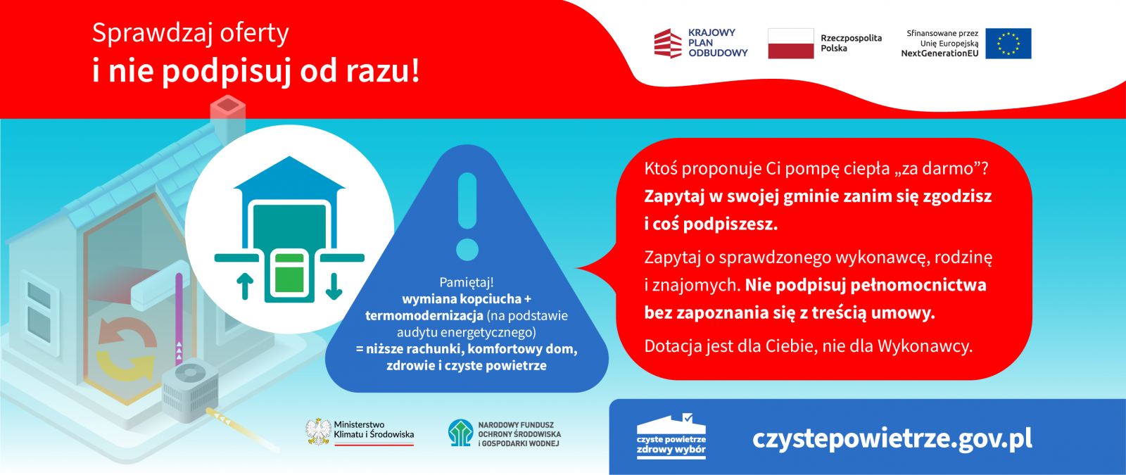 plakat czyste powietrze ostrzeżenie