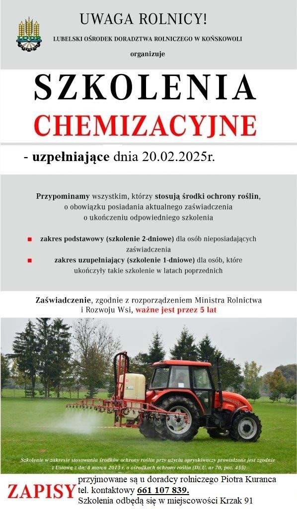 Szkolenia chemizacyjne